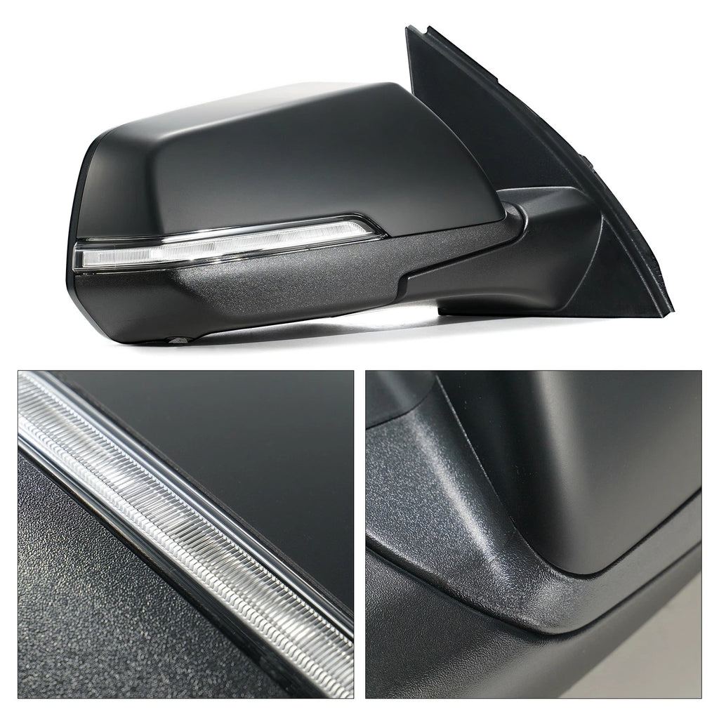 Side Mirror for Chevy Traverse (2022–2024) W/Camera, BSD, Turn Signal, 10 Pin Left