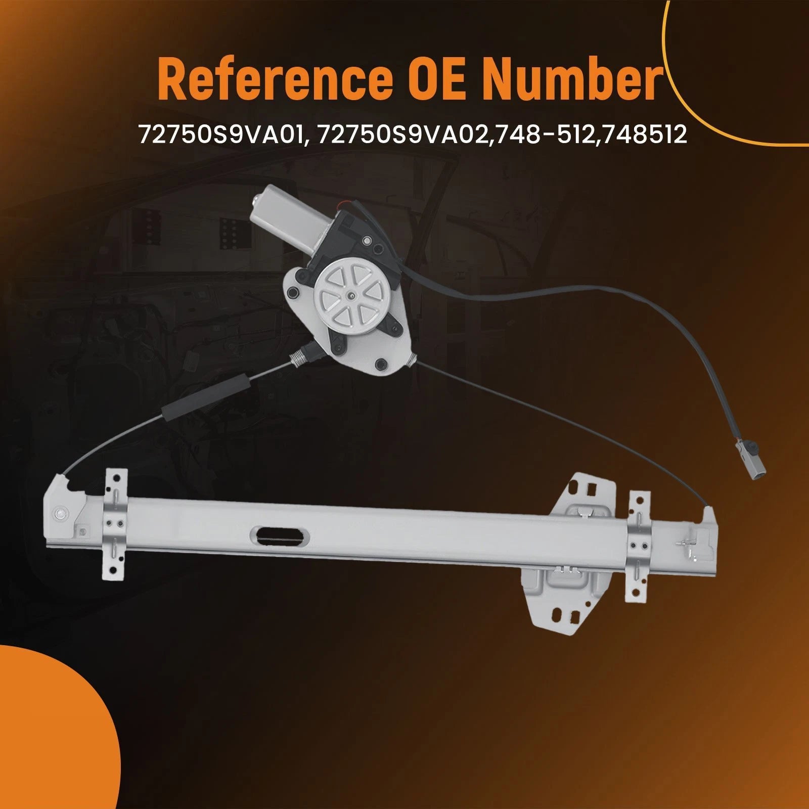 Rear Window Regulator for Honda Pilot (2003-2008) with Motor