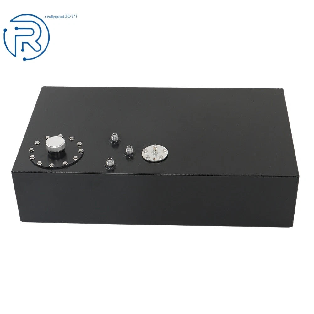 17 Gallon Fuel Cell Gas Tank for Street Rod (Aluminum, Black)