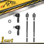 Set of 4 Inner & Outer Tie Rods for Mitsubishi Mirage (1993–2002)