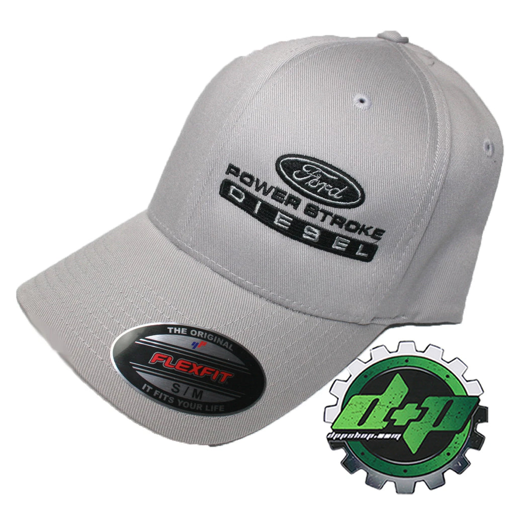 Flexfit Hat for Ford Powerstroke Truck Diesel (S/MD) Gray