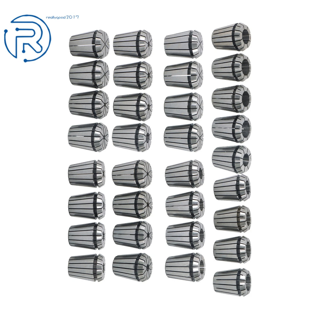 Set of 45 ER32 Collets for Standard & Metric Sizes (16th, 32nd, 2-20mm)