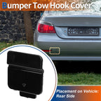 Rear Tow Hook Cover for BMW 525i 530i 545i 550i (2001–2007) No. 51127119151 Black