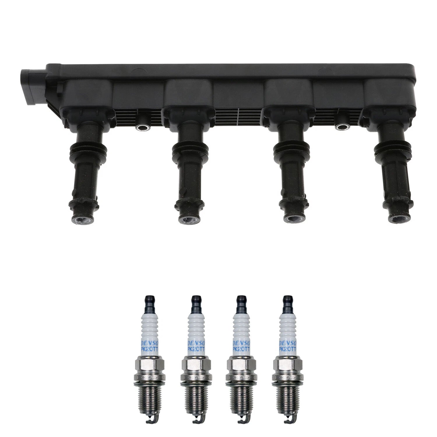 Set of 5 Ignition Coil & Platinum Spark Plug Kit for Audi A4 TT (2000–2019)