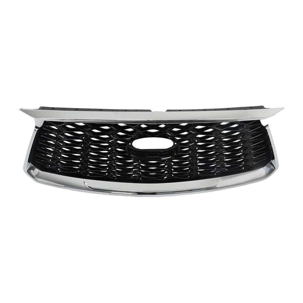 Front Radiator Upper Grille for Infiniti QX60 (2022–2023) Black Chrome