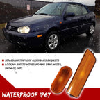 Set of 4 Amber Front Bumper Side Marker Lights for VW Golf Jetta (1999–2006)