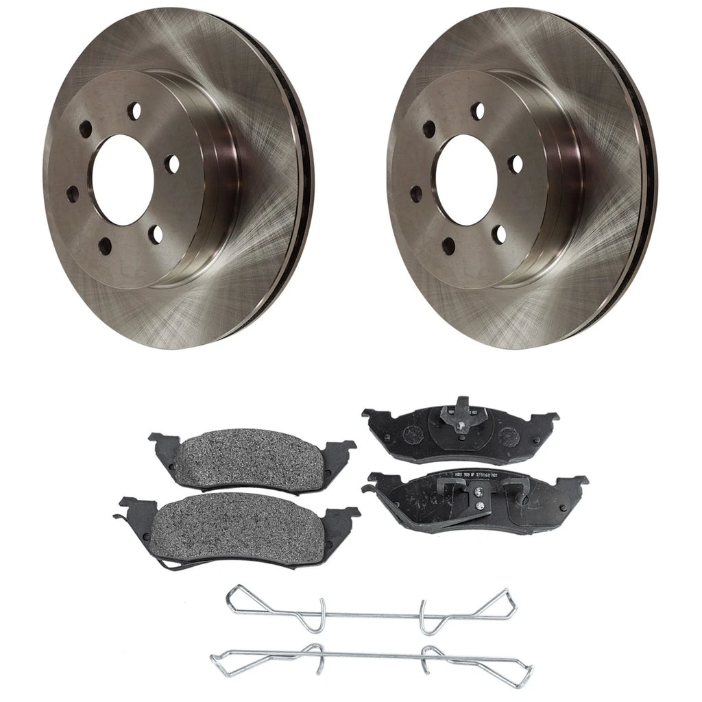 Disc Brake & Pad Kit for Dodge Dakota (1997–1998) Front Set