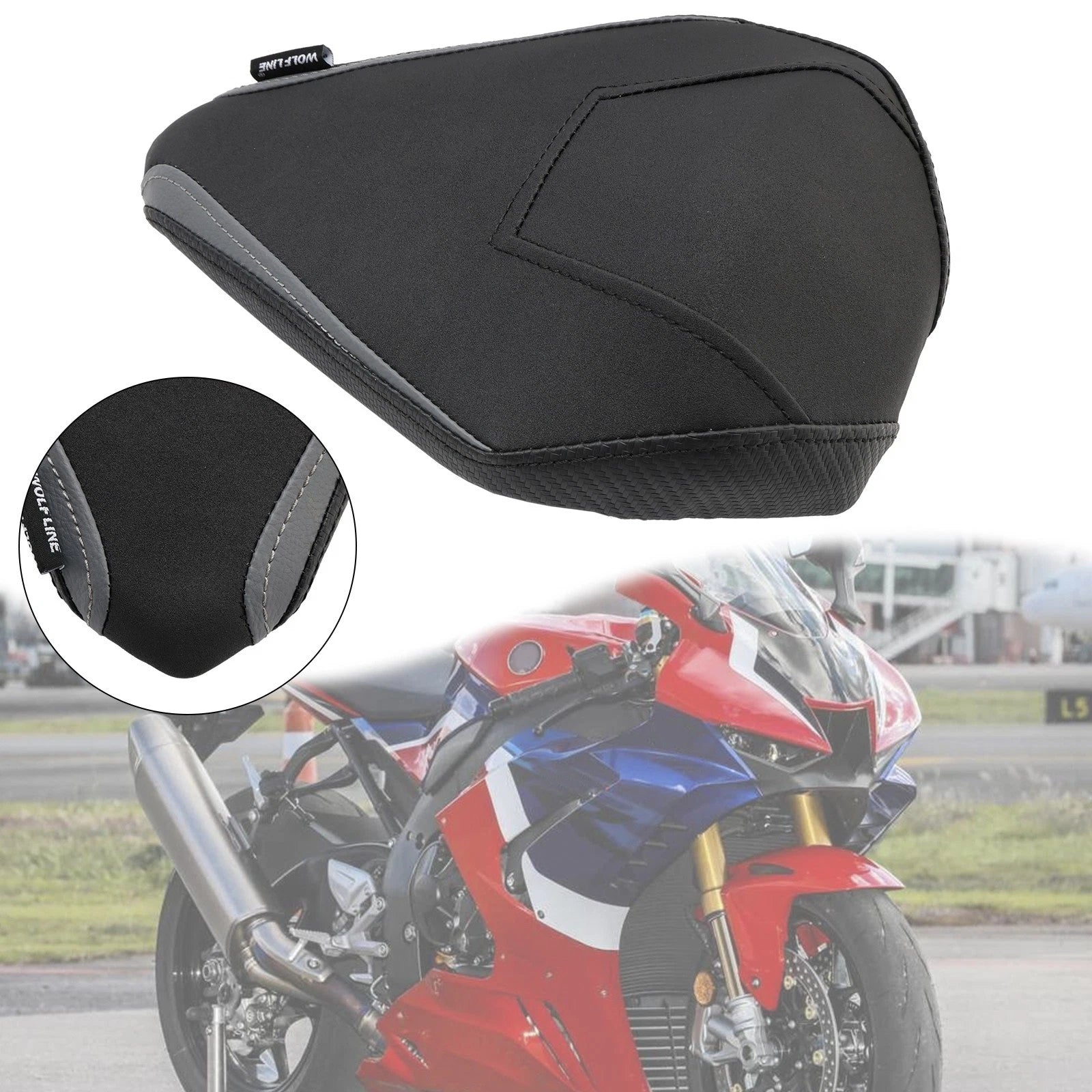 Rear Seat Passenger Cushion for Honda CBR1000RR-R (2020–2023) Gray