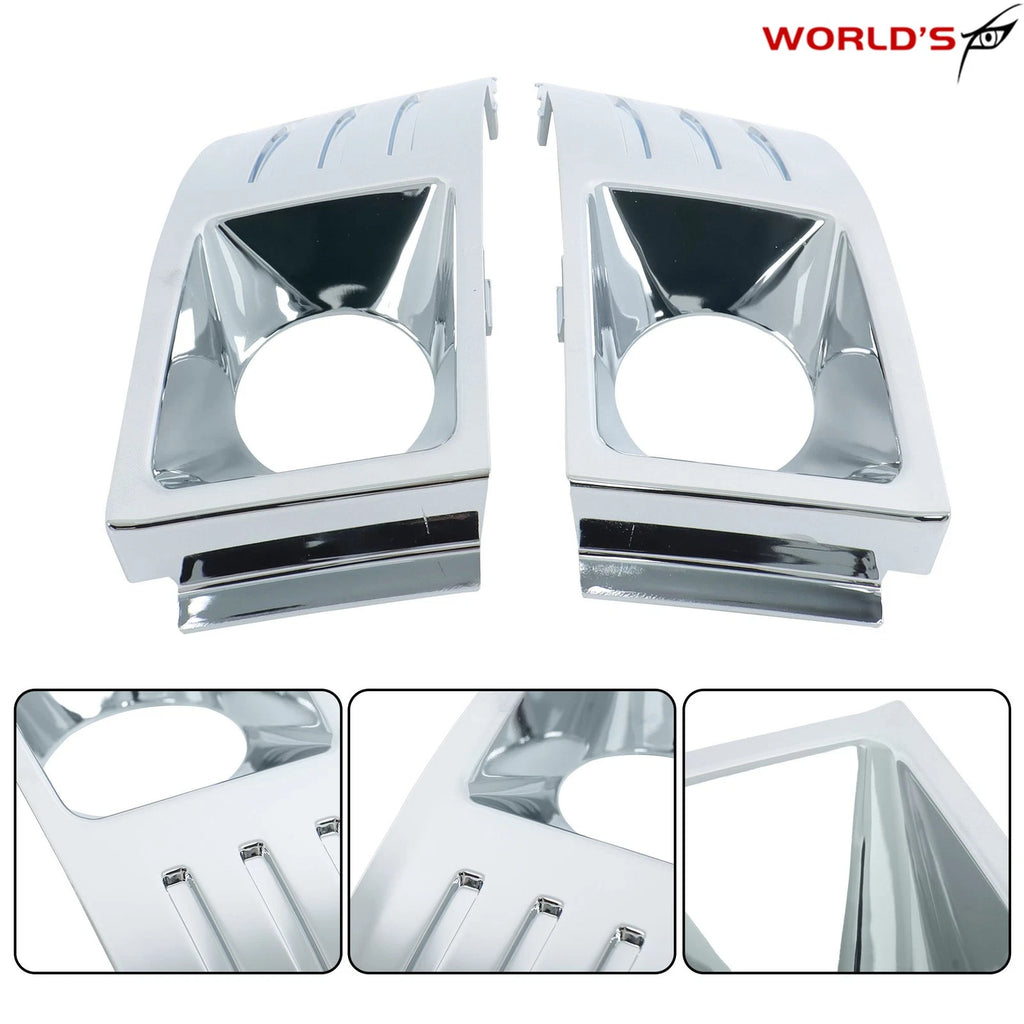 Set of 2 Fog Light Trim Covers for Ford Flex (2009–2012) Chrome