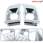 Set of 2 Fog Light Trim Covers for Ford Flex (2009–2012) Chrome