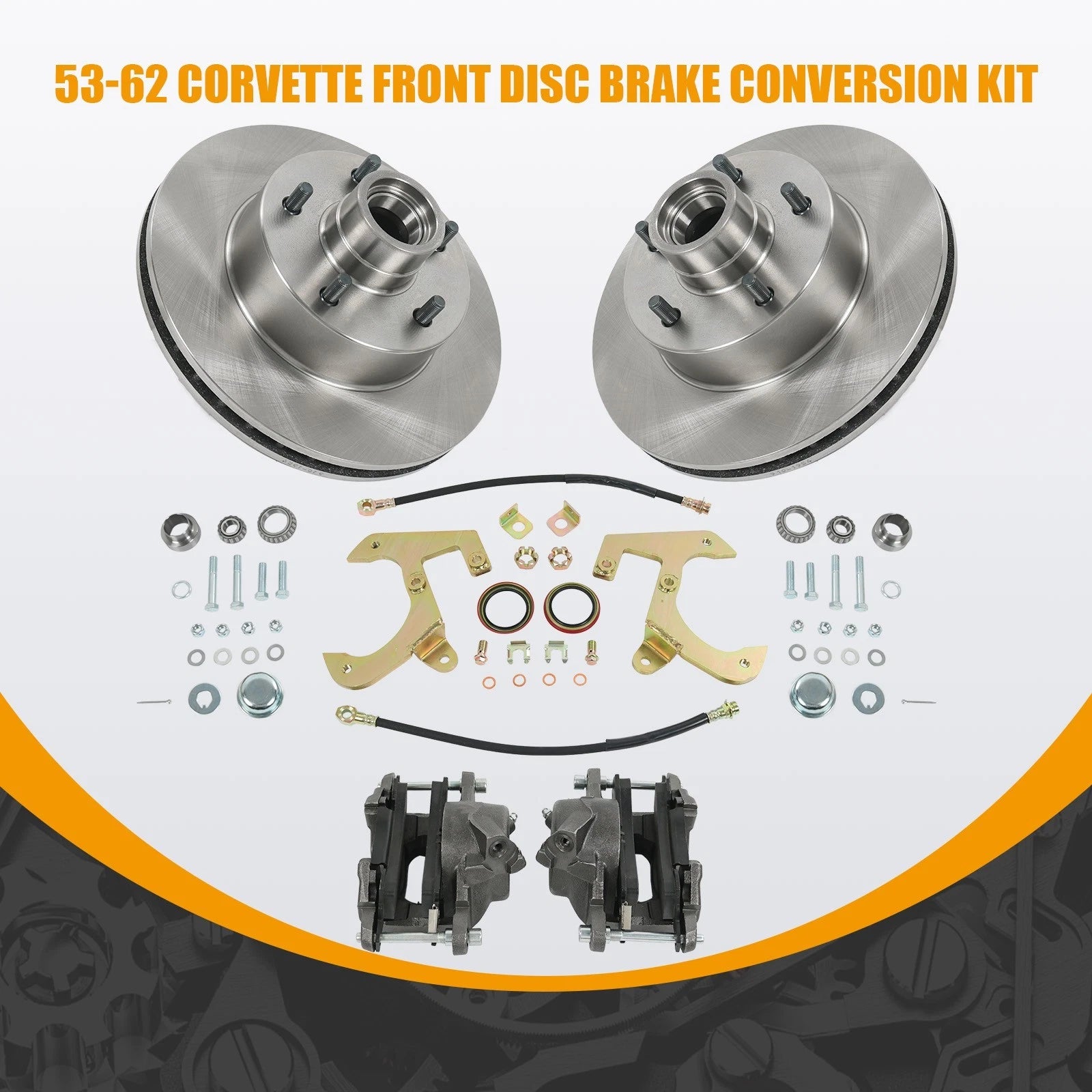 Front Disc Brake Conversion Kit for Chevy Car/Corvette (1949-1962)