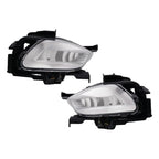 2X Front Bumper Fog Driving Lights Clear for Hyundai Sonata (2011–2013)
