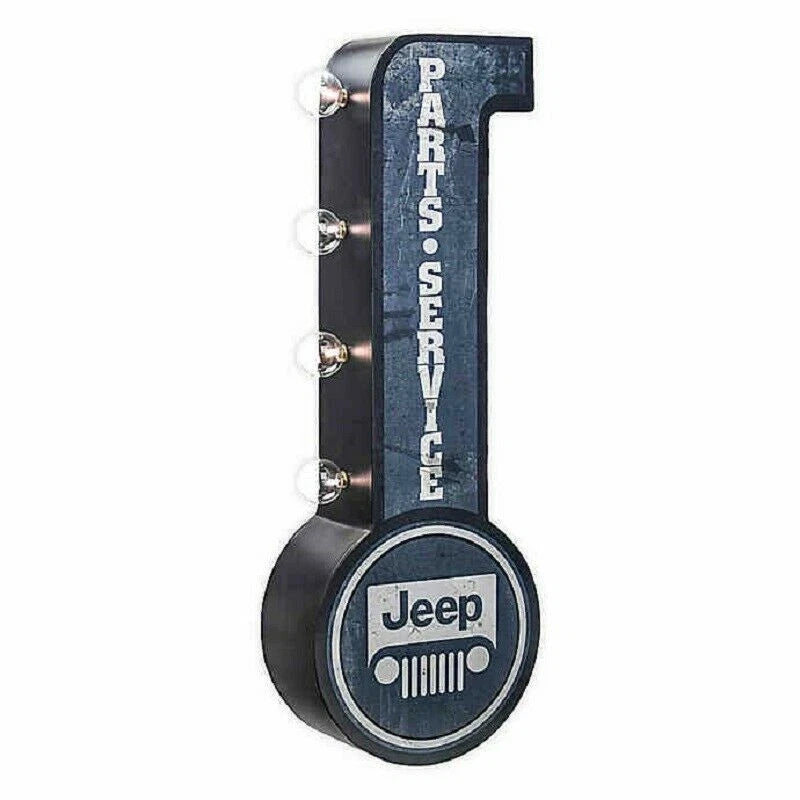 LED Double Sided Metal Marquee Sign for Jeep (25")