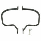 Black Chrome Rear Saddlebag Guard Bar for Harley Softail Heritage (1997-1999)