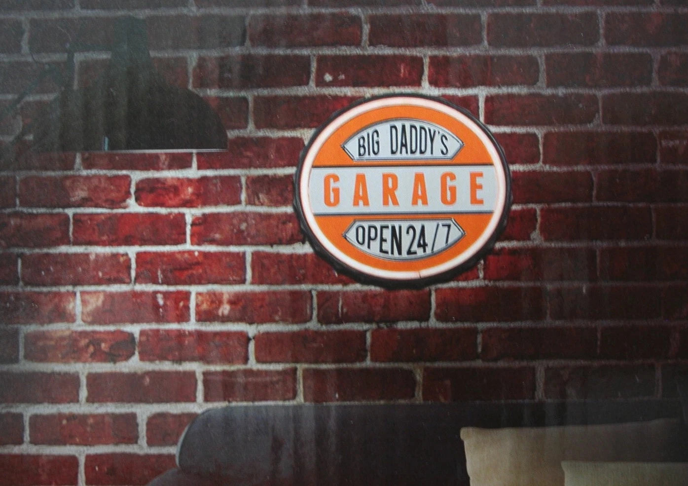 LED Lighted Neon Sign for Harley Davidson (Open 24/7)