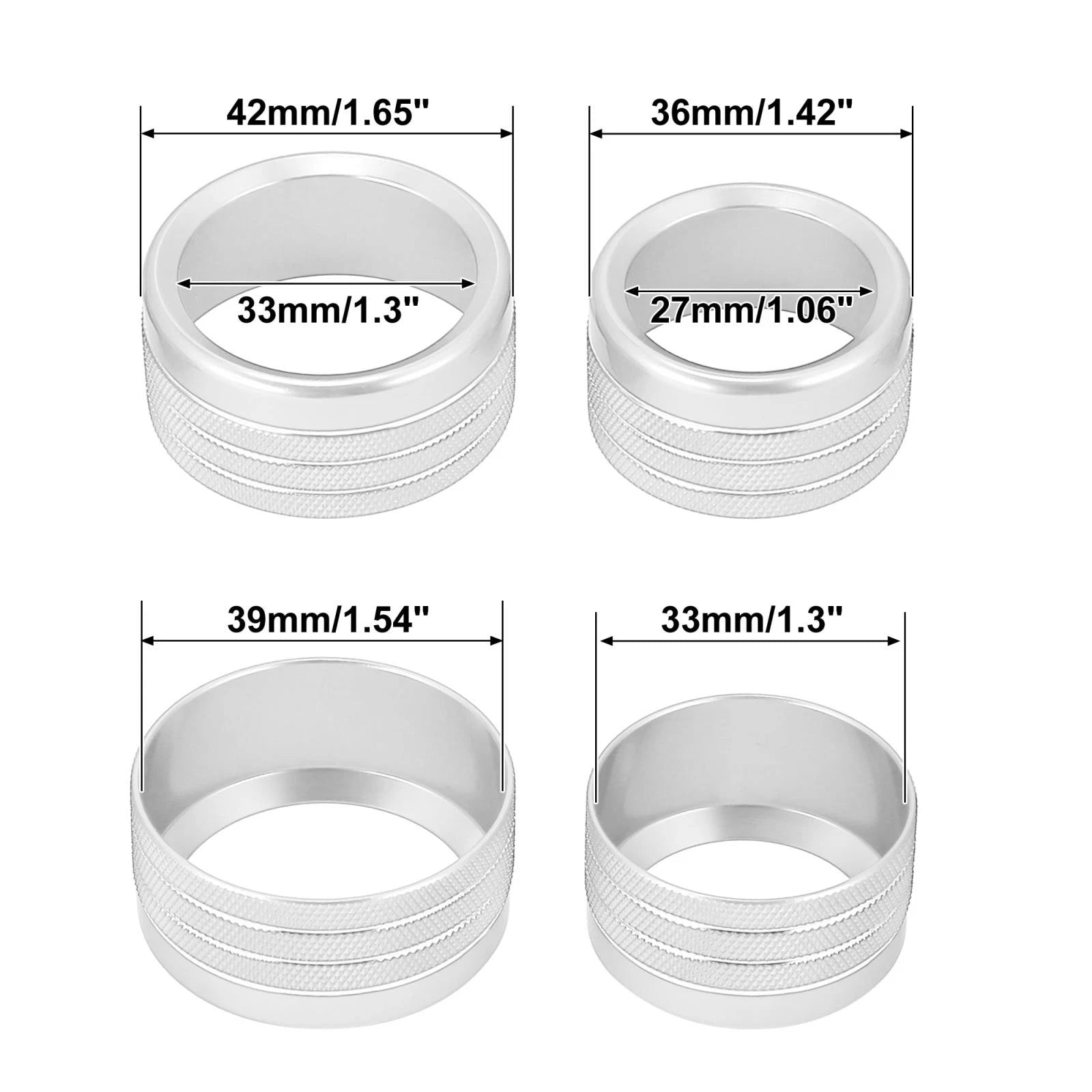 5pcs AC Radio Switch Knob Cover for Dodge Ram 1500 (2018–2020)