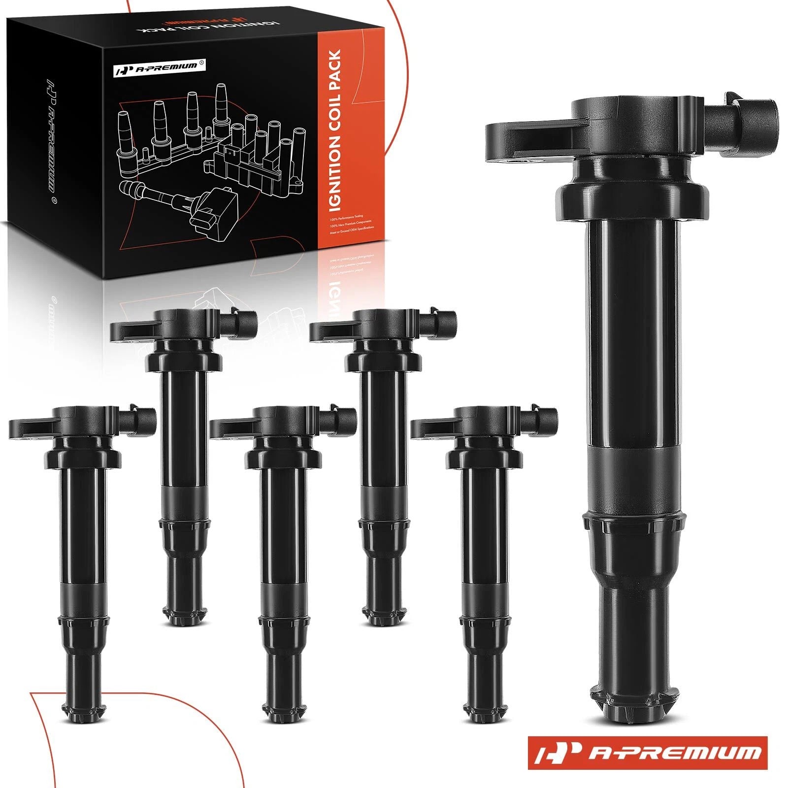6X Ignition Coil for Kia Optima (2006) Hyundai Santa Fe (2007–2009)