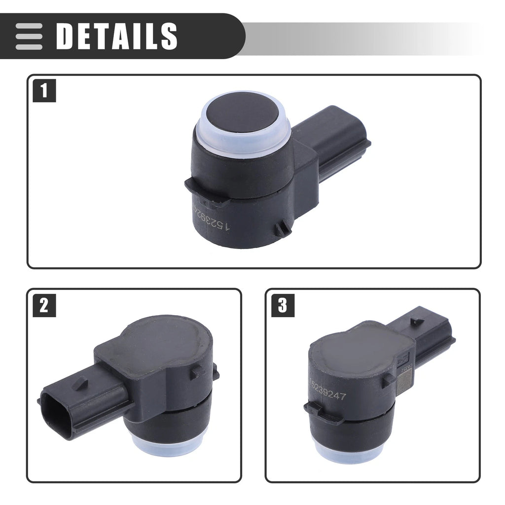 Set of 4 Rear Bumper Park Assist Object Sensors for Buick (ABS 15239247, 25961317)