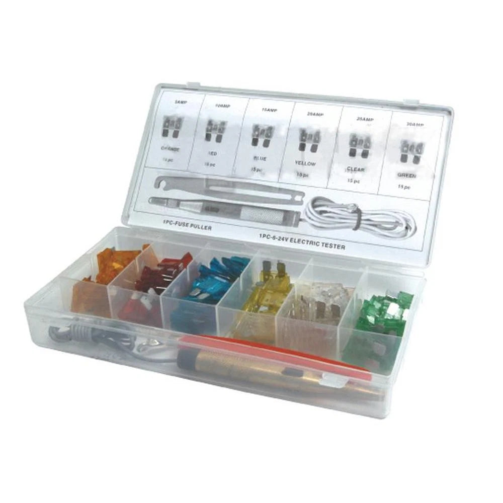93-Piece Blade Fuse & Tools Kit for Universal Use (S.29891)