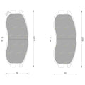 Front Disc Brake Pads Set for Mitsubishi Nimbus UF 2.4L 4G64 (1992-1998)
