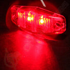 Pack of 16 Clear Lens Side Marker Lights for Trailer Truck Pickup 12V