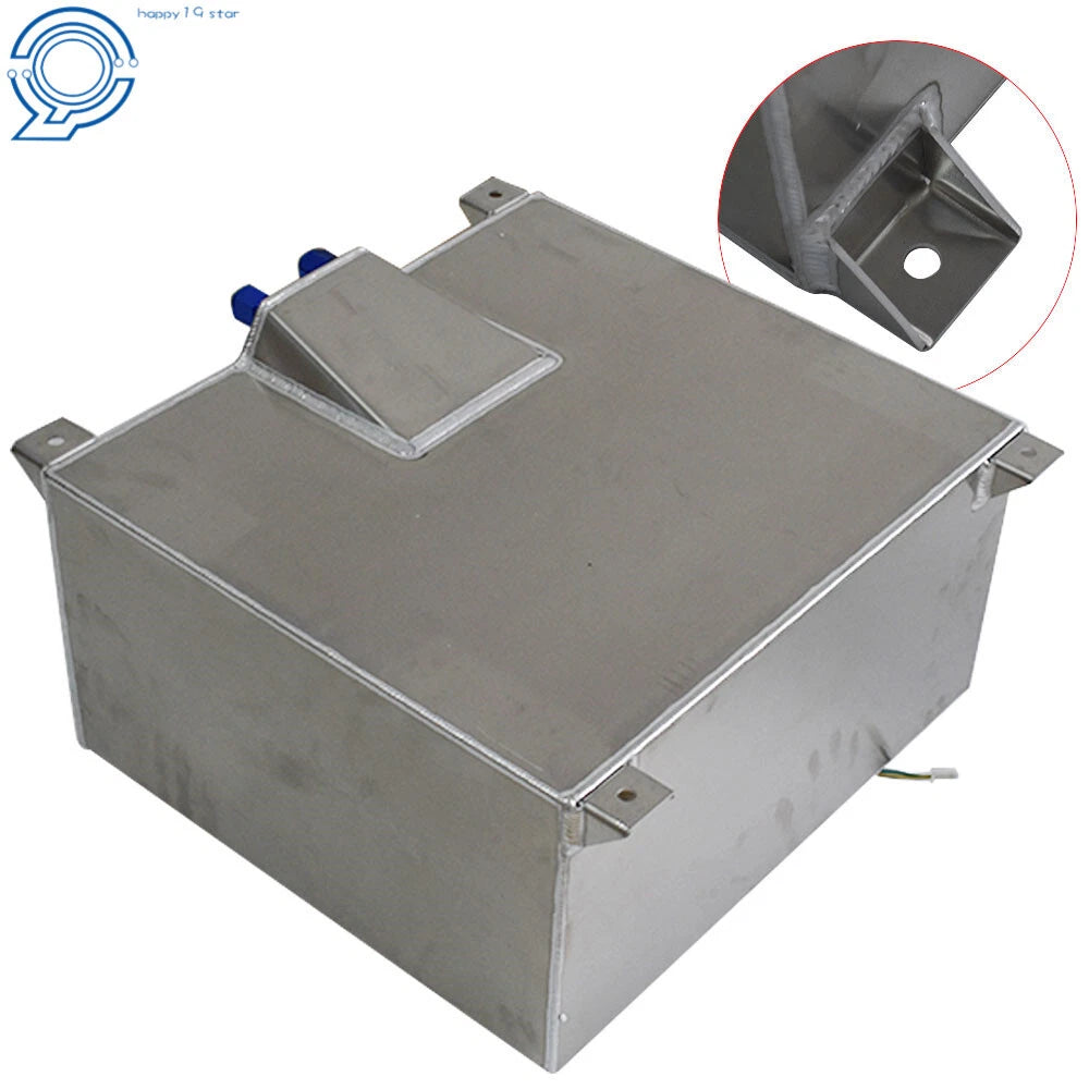 15 Gallon Polished Aluminum Racing Fuel Cell Tank for Universal