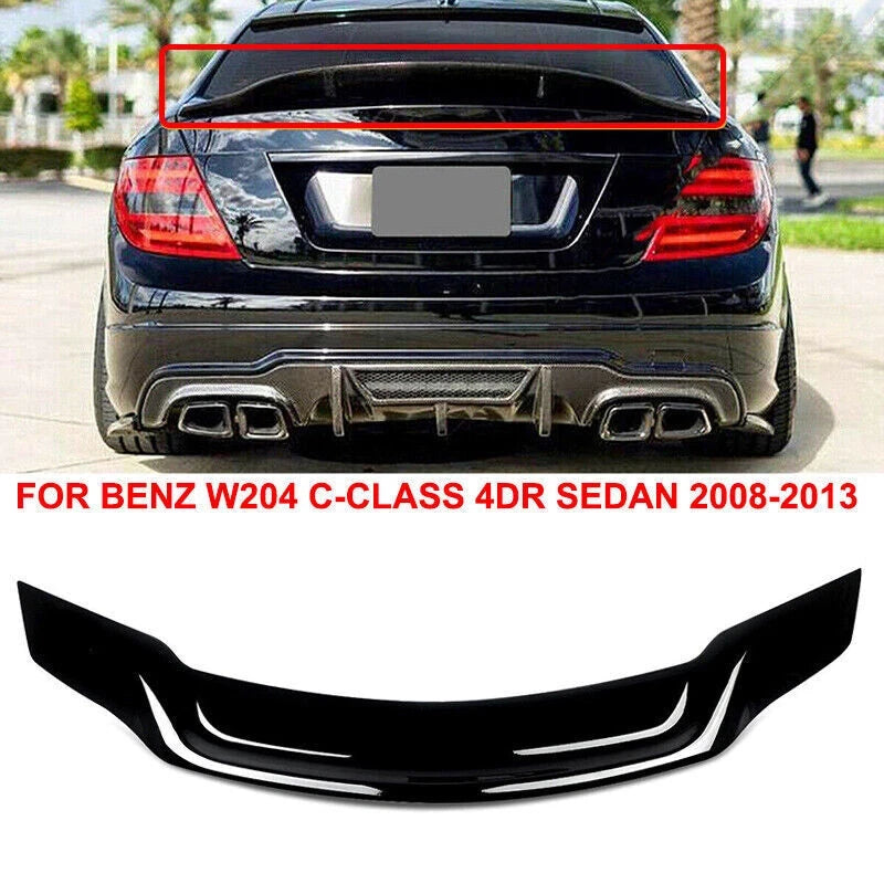 Rear Trunk Spoiler Wing for Mercedes Benz W204 C250 C300 (2008–2014)