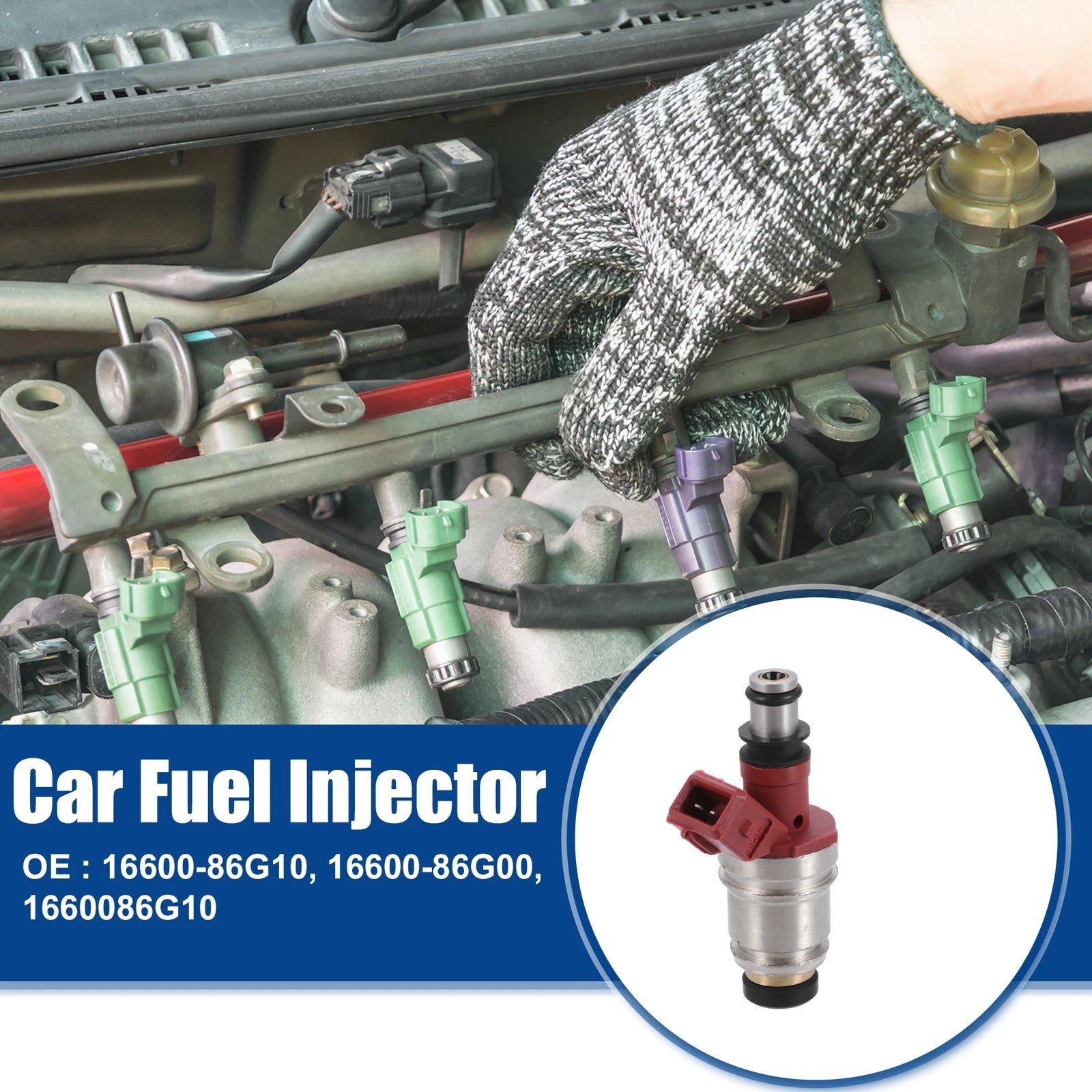 Fuel Injector Nozzle for Nissan Hardbody Pickup 2.4L (1986–1997) 16600-86G10