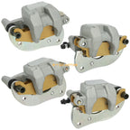 Front & Rear Brake Calipers W/Pads for Yamaha Grizzly 700 YFM700 (2007–2020)