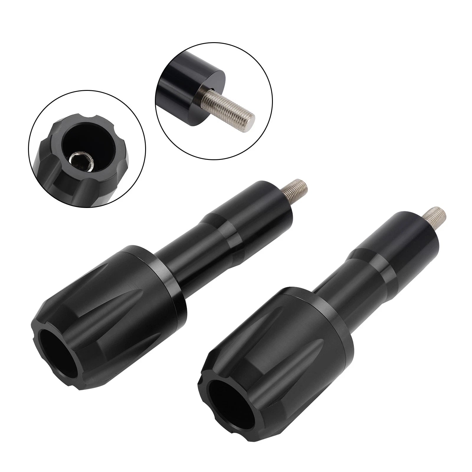 Crash Slider Protection for Yamaha YZF-R7 (2021–2023) - Aluminum Frame, Black
