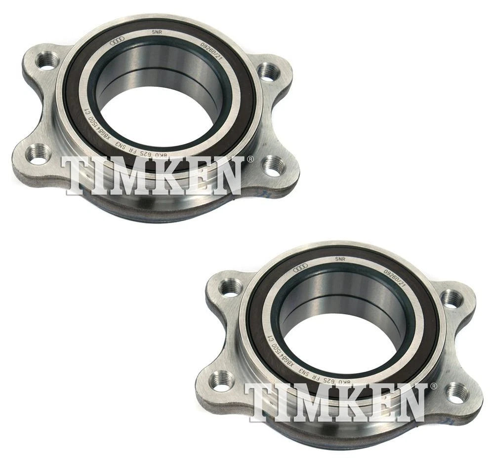 Set of 2 Timken Front Wheel Bearing Assemblies for Audi A4 A5 A6 A7 A8 Q AWD