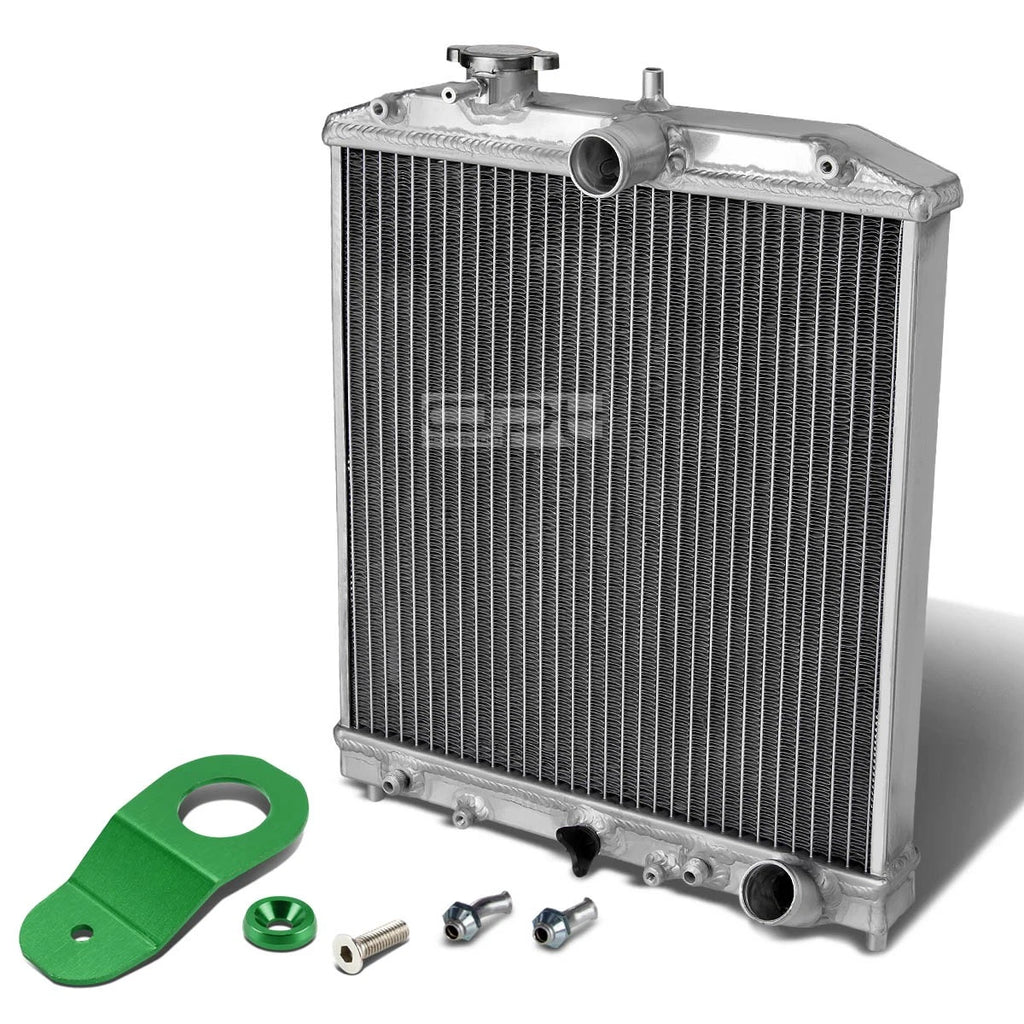 Full Aluminum Racing Radiator for Honda Civic EJ/EK (1996–2000) + Green Bracket