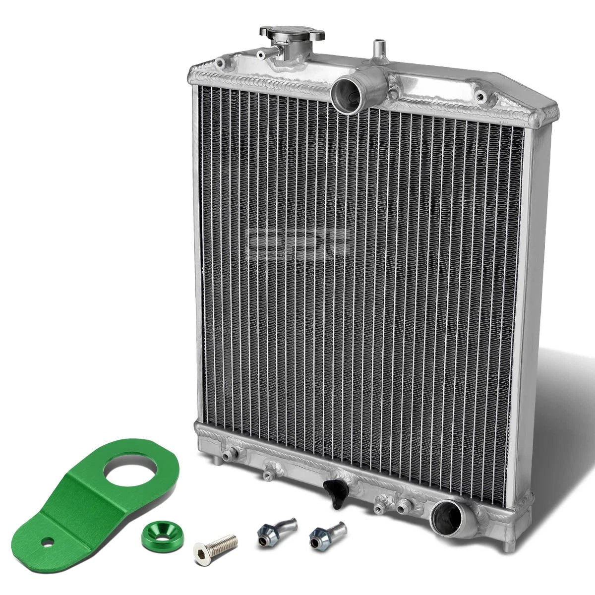 Full Aluminum Racing Radiator for Honda Civic EJ/EK (1996–2000) + Green Bracket