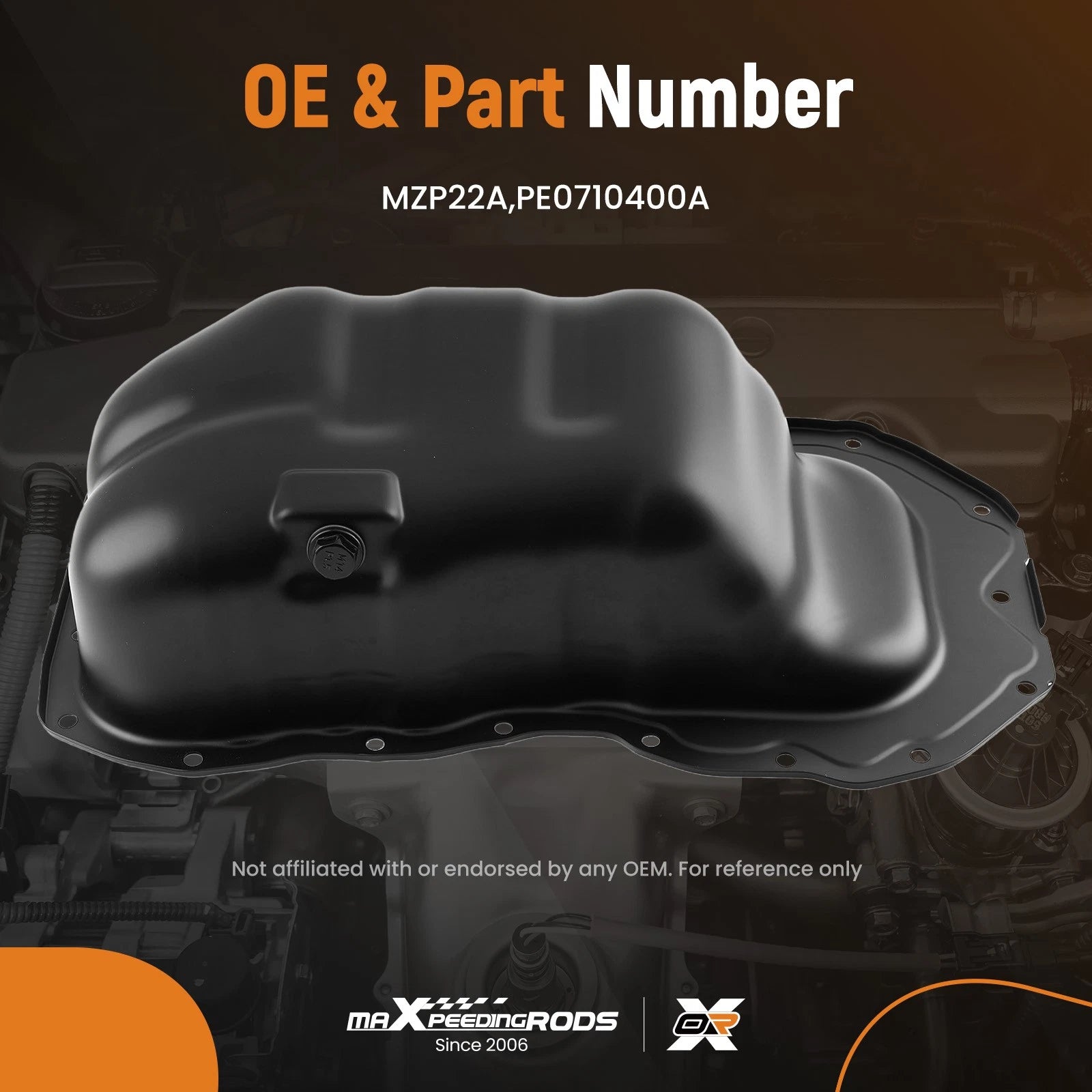 Oil Pan for Mazda 3 2.0L (2012–2013) Steel Direct Fit