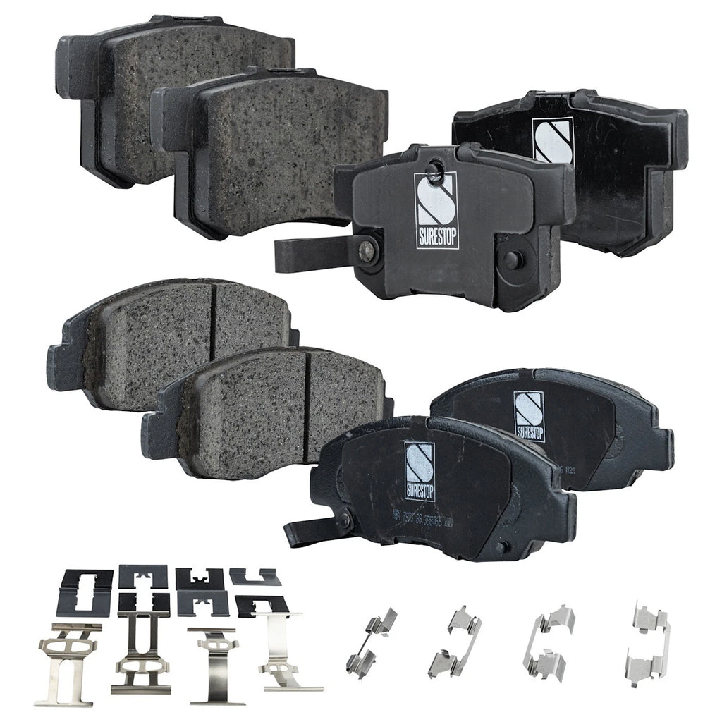 Set of 4 Ceramic Brake Pads for Honda Accord Coupe (1998–2002)