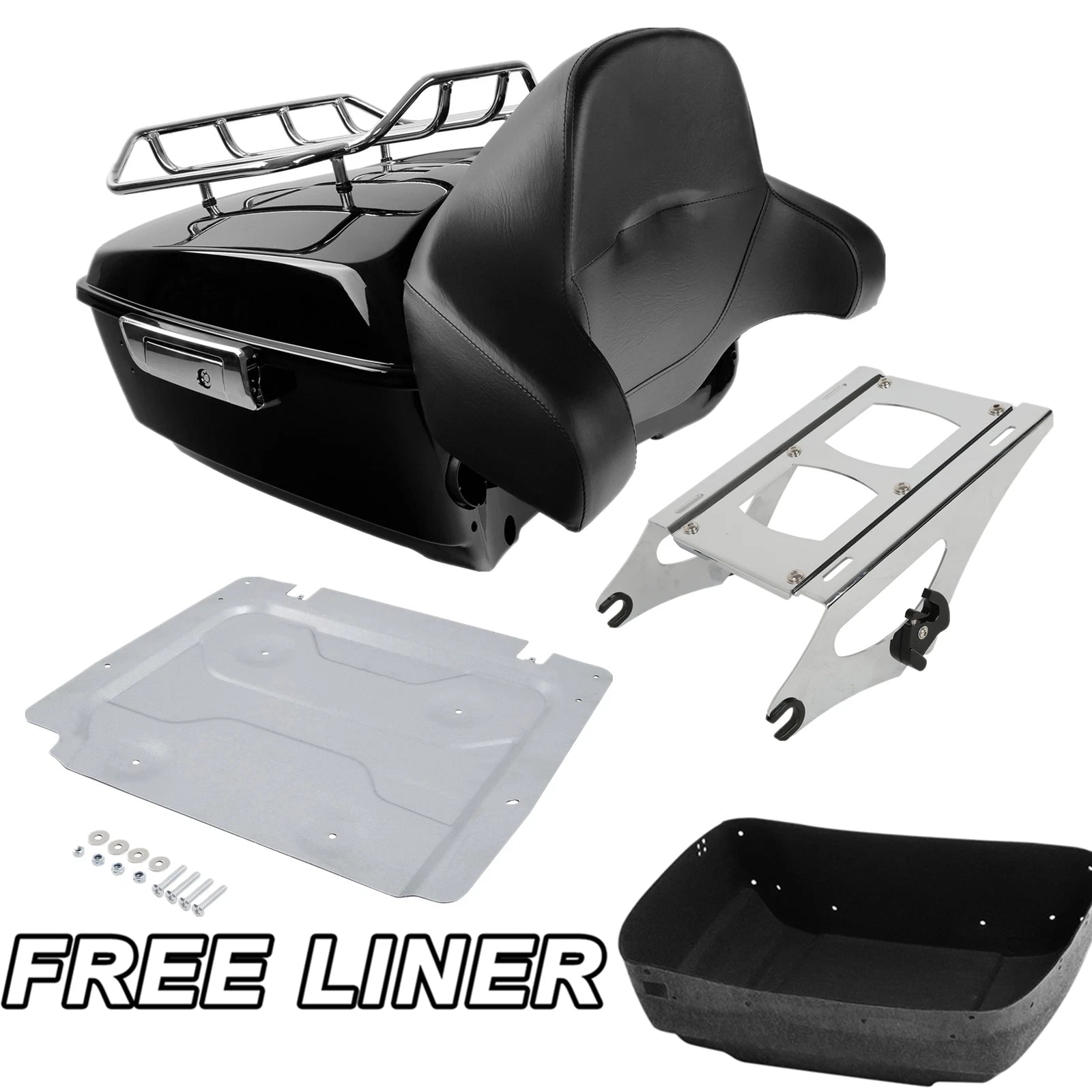 Trunk Mount Rack Pad Plate for Harley Touring Electra Glide (2014–2023)
