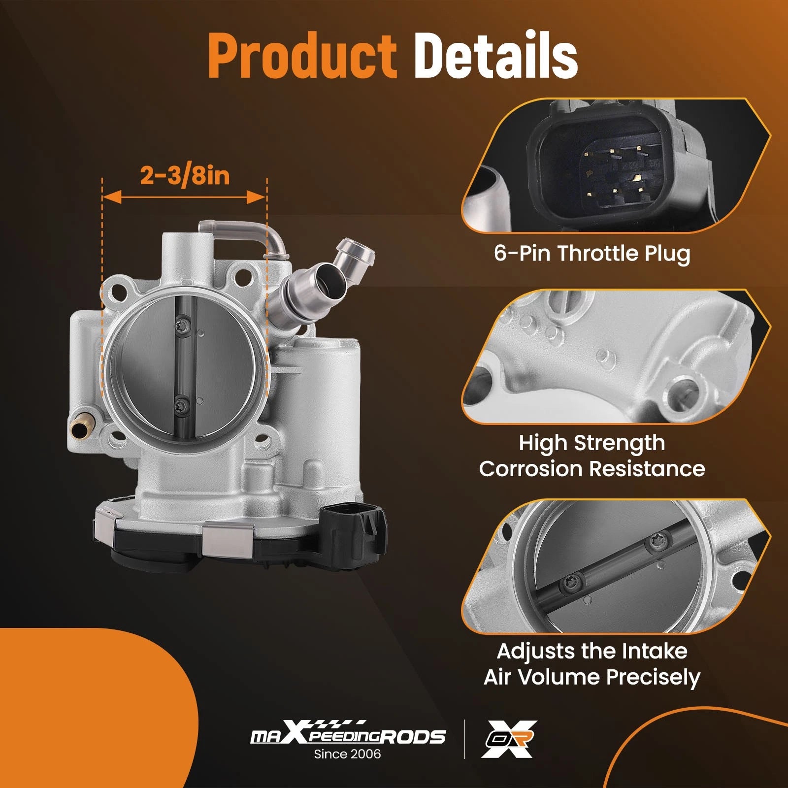 Electronic Throttle Body for Chevrolet Aveo, Pontiac G3 (2009–2011) 55561495
