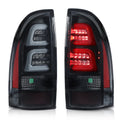LED Tube Tail Lights for Toyota Tacoma (2005–2015) Black Smoked