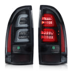 LED Tube Tail Lights for Toyota Tacoma (2005–2015) Black Smoked