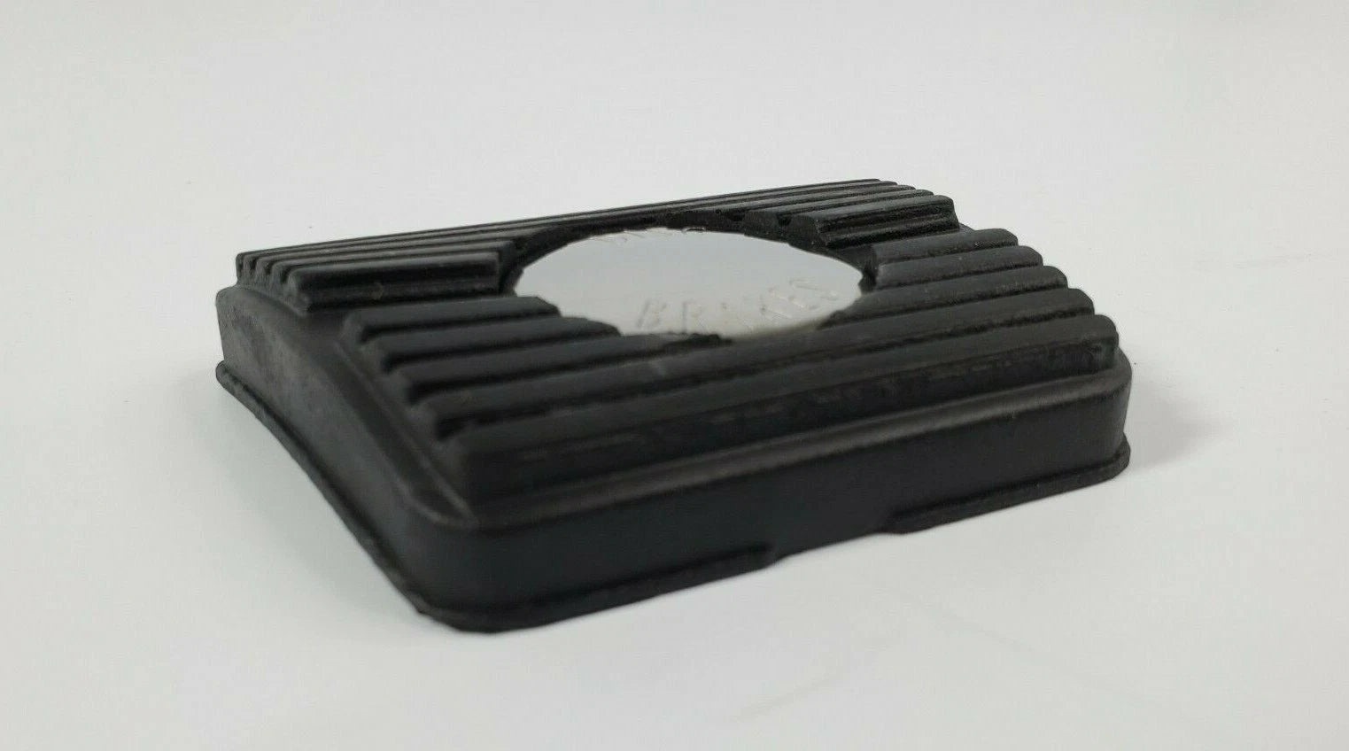 Brake Pedal Pad Replacement for GM Cars with Disc Brake Emblem (Black)