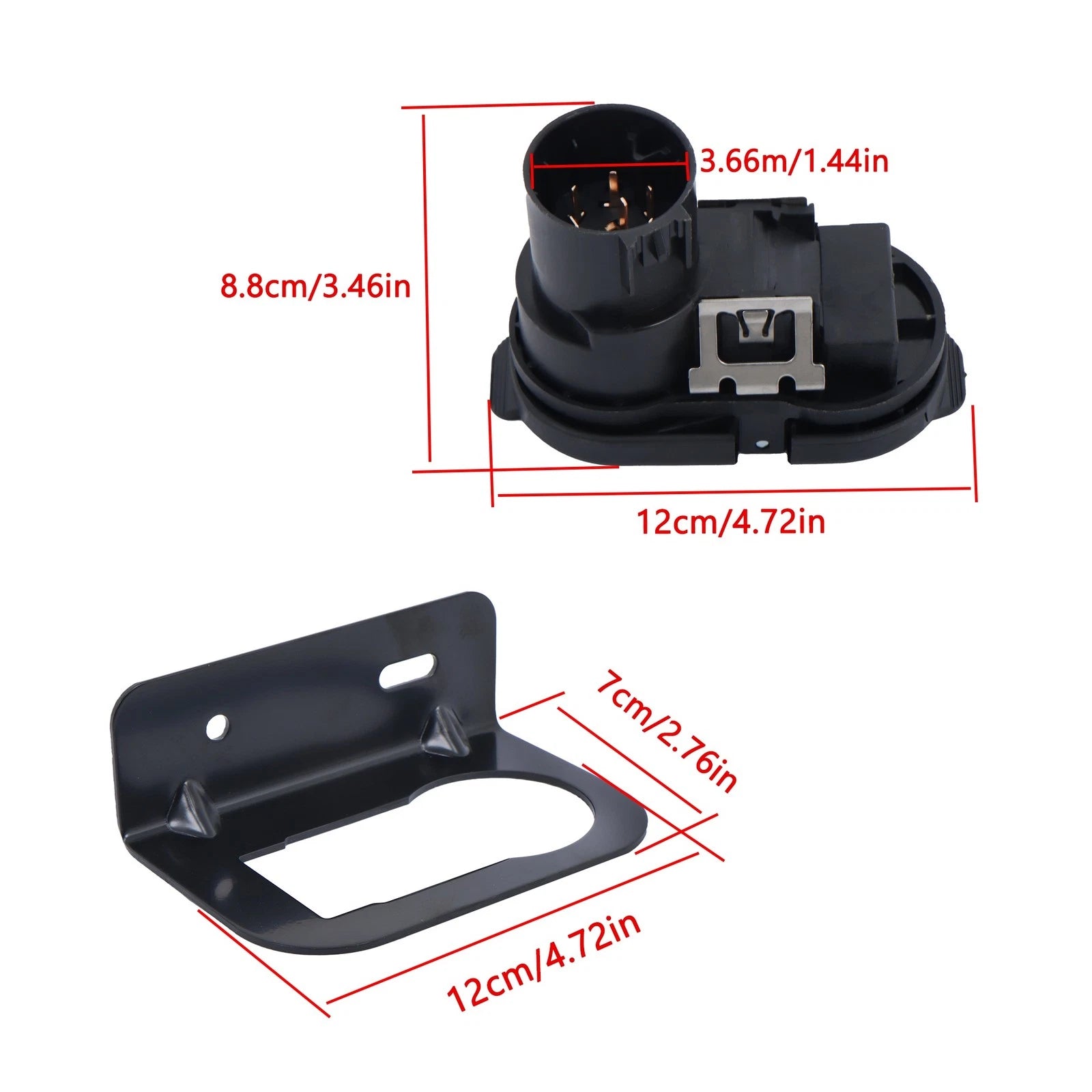 Trailer Wiring Connector Plug for Dodge Ram 1500 2500 3500 (2009-2024)