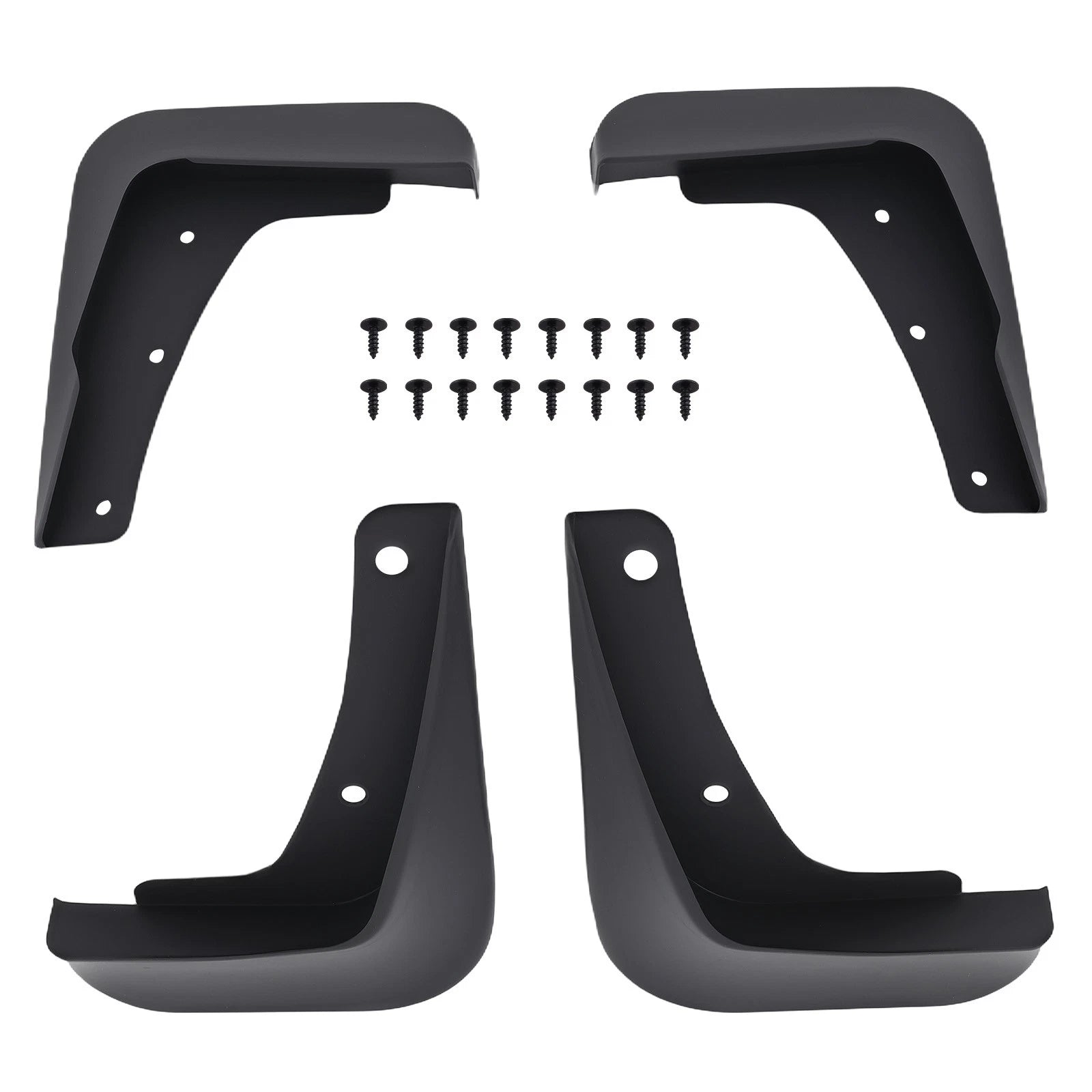 Mud Guards Set for Mitsubishi Lancer DE ES (2008–2017) Black