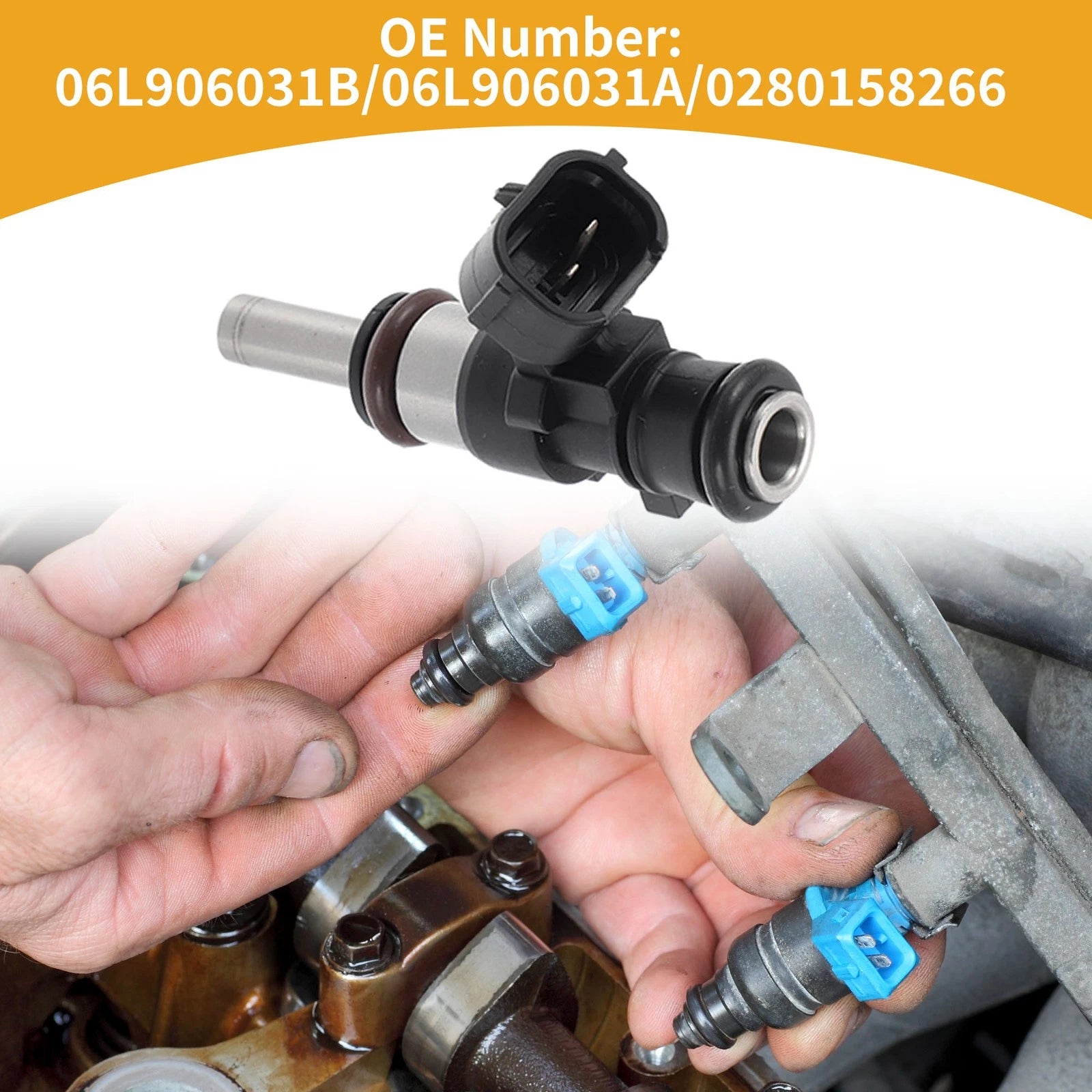 1 Pc Fuel Injector No.06L906031B for Volkswagen Golf MK7 (2013–2020)