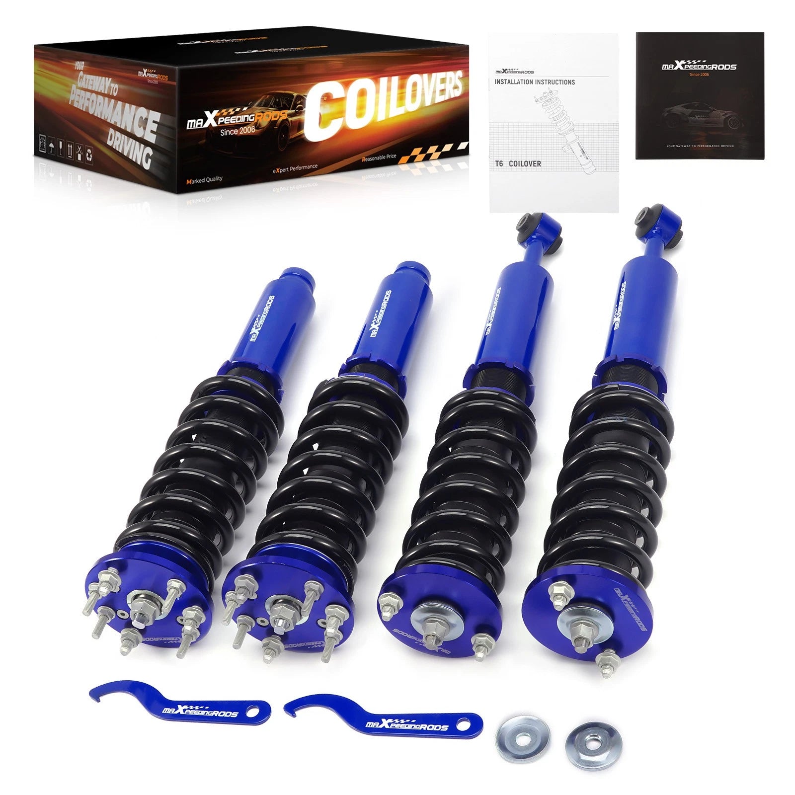 Coilovers Shocks & Springs Kit for Honda Accord (2003–2007) Adjustable Height