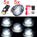 5pcs Bright White LED Cab Marker Lights + Wiring Switch for Chevy/GMC (1973–1987)