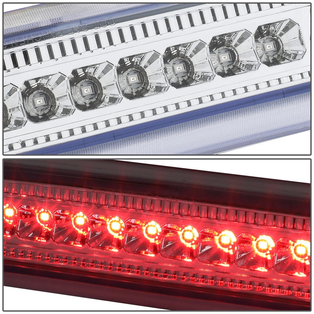 Full LED Third Brake Light for Jeep Commander (2006–2010) Chrome