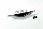 Fender Emblems Chrome Pair with Clips for 1964–1966 Ford Mustang V8