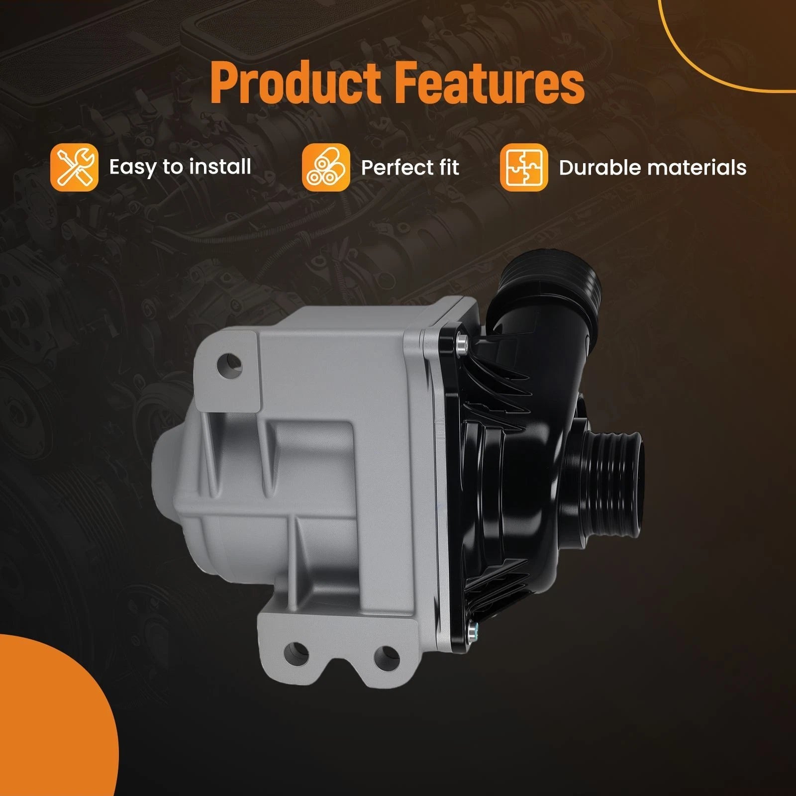Coolant Water Pump for BMW 135i 335i 535i (2008–2016)