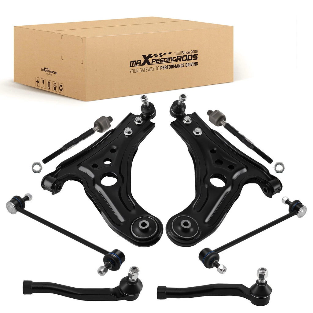 8x Front Lower Control Arm Tie Rod for Chevy Aveo (2004–2011) & Pontiac G3 Wave (2009)