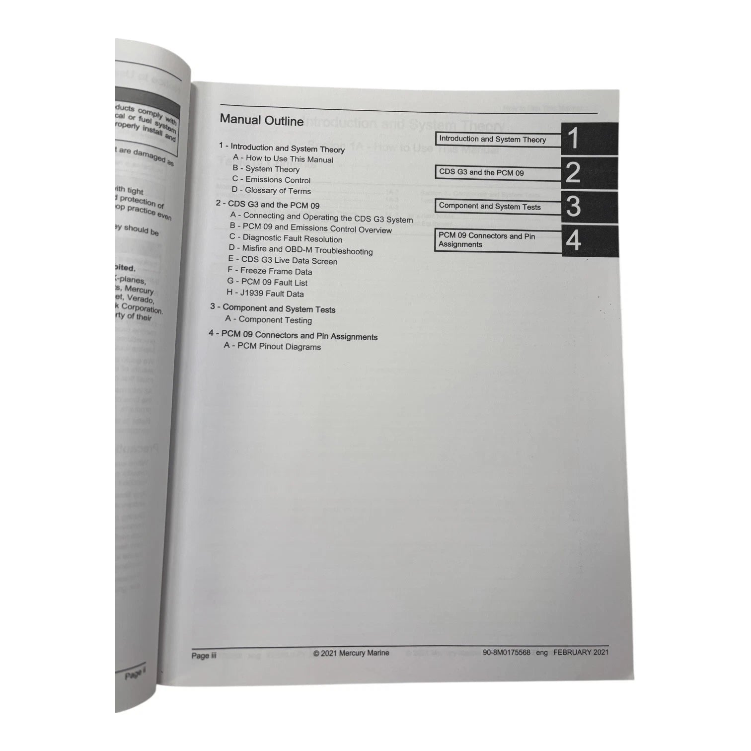 PCM 09 Diagnostic Manual for Mercury (2021) - 90-8M0175568